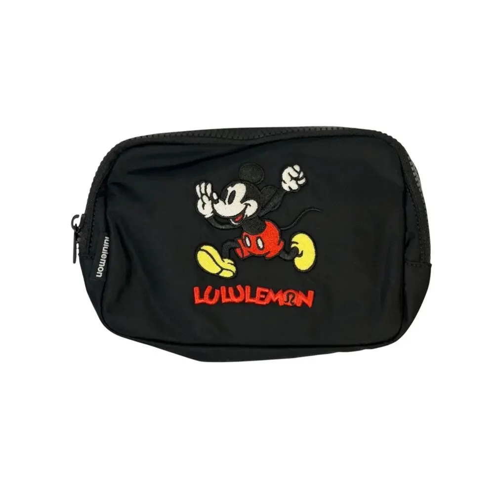Lululemon x Disney Mickey Mouse Everywhere Belt Bag Black Embroidered NWT